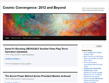 Tablet Screenshot of cosmicconvergence.org